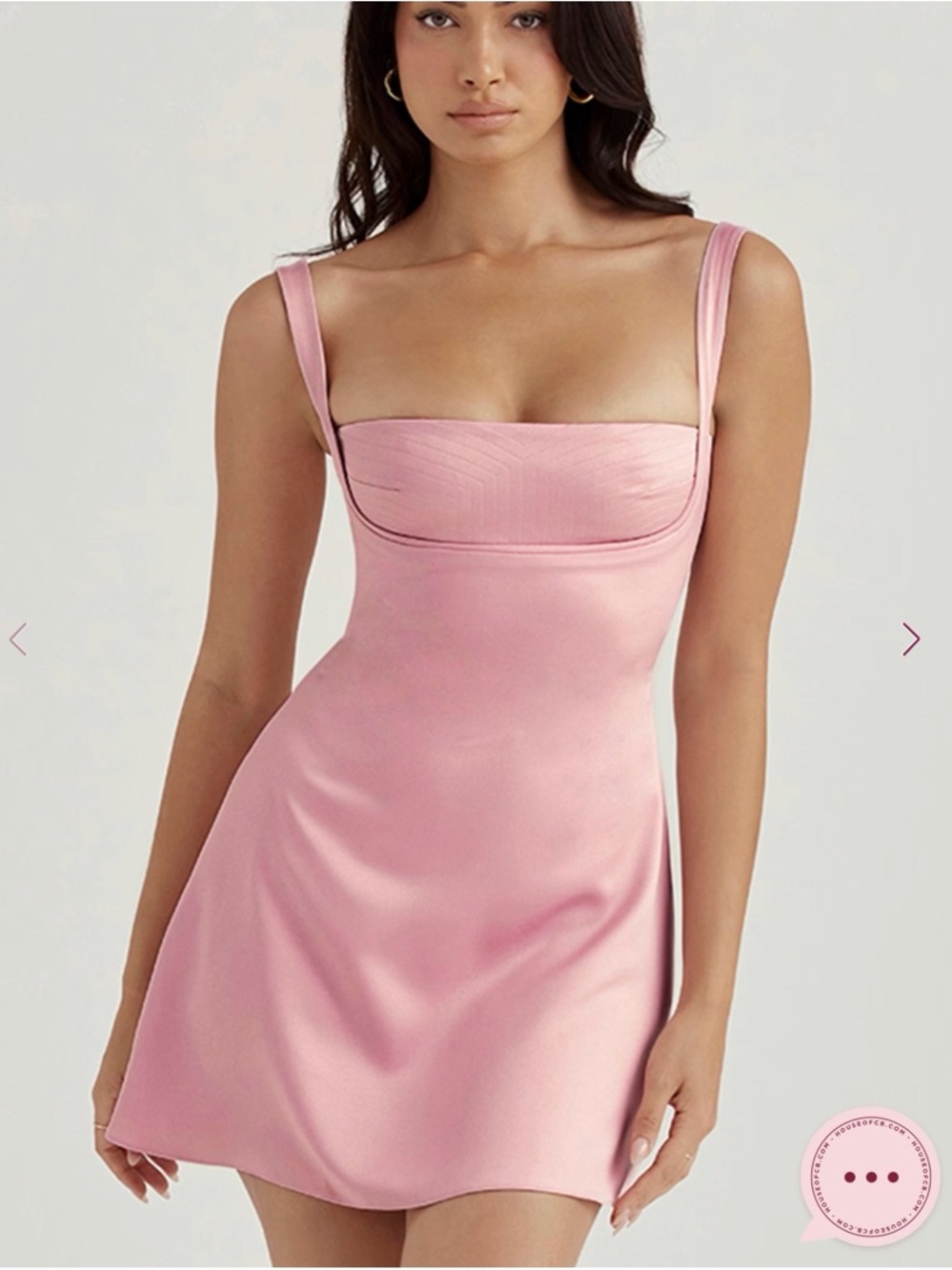 House of CB KARA Pink Quartz Mini Dress size Small